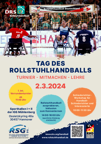 Pressemitteilung zum Tag des Rollstuhlhandballs und internationalen Vorrundenturnier in Hannover