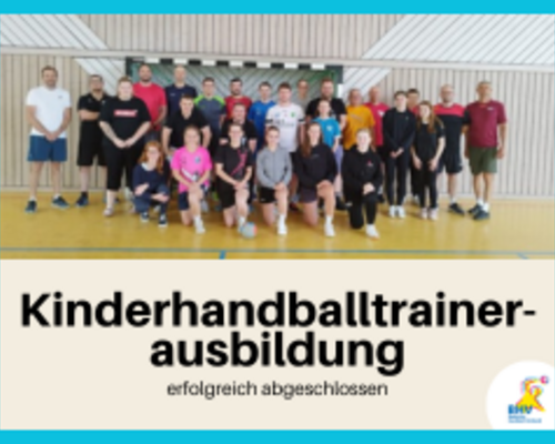 Weitere Kinderhandballtrainerausbildung erfolgreich abgeschlossen