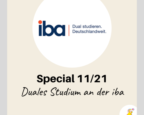 Special 11/21: Duales Studium an der iba