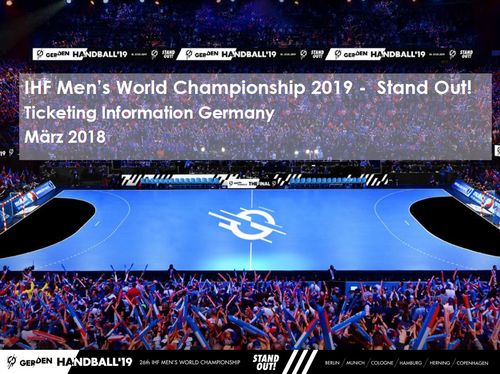 IHF Handball WM 2019 Männer  – 10.-27.01.2019 - in Deutschland und Dänemark - Ticket-Rabatte für Vereine