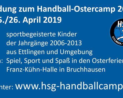 Handballcamp in Kooperation zwischen der HSG Ettlingen/Bruchhausen und dem Badischen Handball-Verband