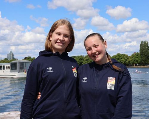 Die nominierten Schiedsrichterinnen des Teams RHD Marie Danzer und Franziska Mewes freuen sich auf ihren Einsatz