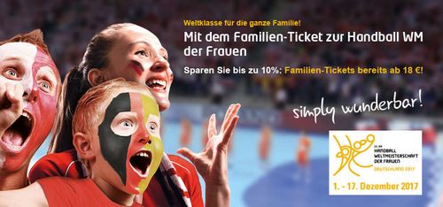 Weltklasse-Handball mit WM-Familienticket