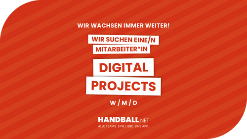 Stellenausschreibung: Mitarbeiter*in Digital Projects | handball.net
