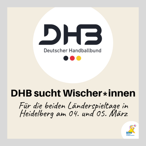 DHB sucht Wischer*innen