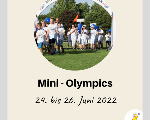7. Sportkreisjugend Mini – Olympics vom 24. bis 26. Juni 2022.