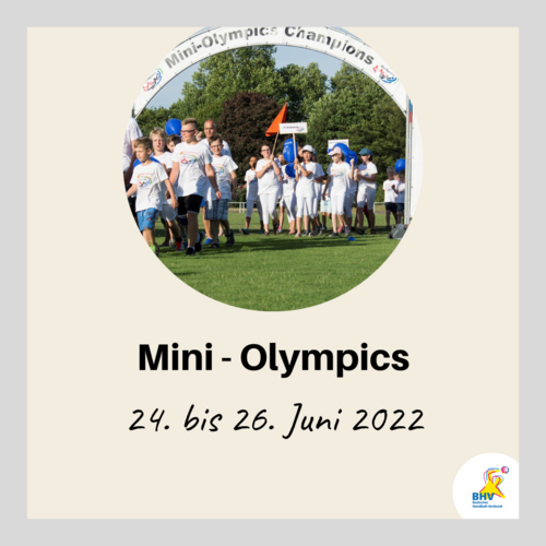 7. Sportkreisjugend Mini – Olympics vom 24. bis 26. Juni 2022.