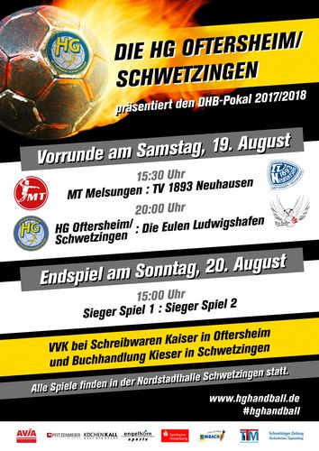 HG Oftersheim/Schwetzingen am 19./20.08. Ausrichter eines DHB-Pokal „First-Four“