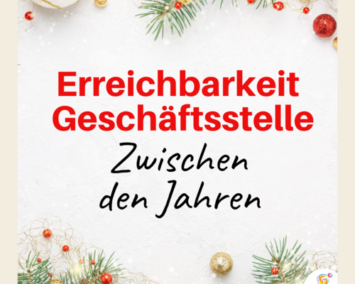 Erreichbarkeit der Geschäftsstelle