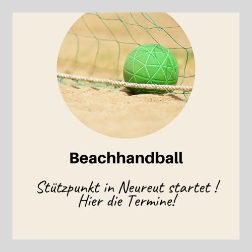 Beachhandball-Stützpunkt in Neureut startet 