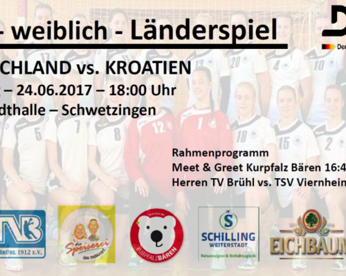 Länderspiel Deutschland vs. Kroatien U18 weiblich