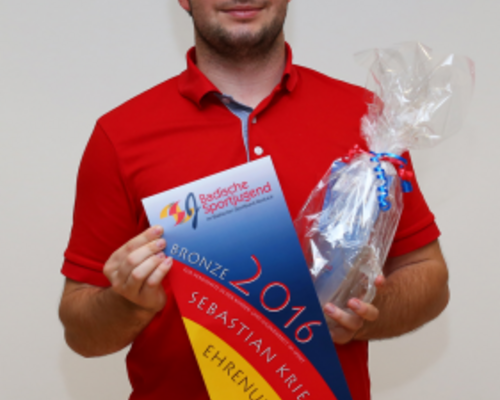 BHV-Jugendsprecher Sebastian Krieger von BSJ geehrt