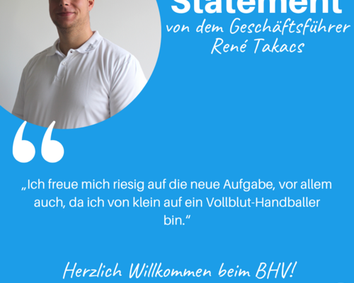 René Takacs neuer BHV-Geschäftsführer 