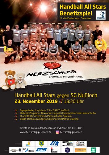 Badischer Handball-Verband veranstaltet mit Herzschlag e.V. Benefizhandballspiel für Kinderhospiz