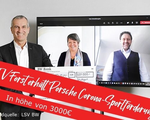 TV Forst gewinnt Porsche Corona-Sportförderung