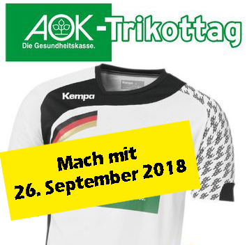 Vereine aufgepasst – der AOK Trikot-Aktionstag steht vor der Tür